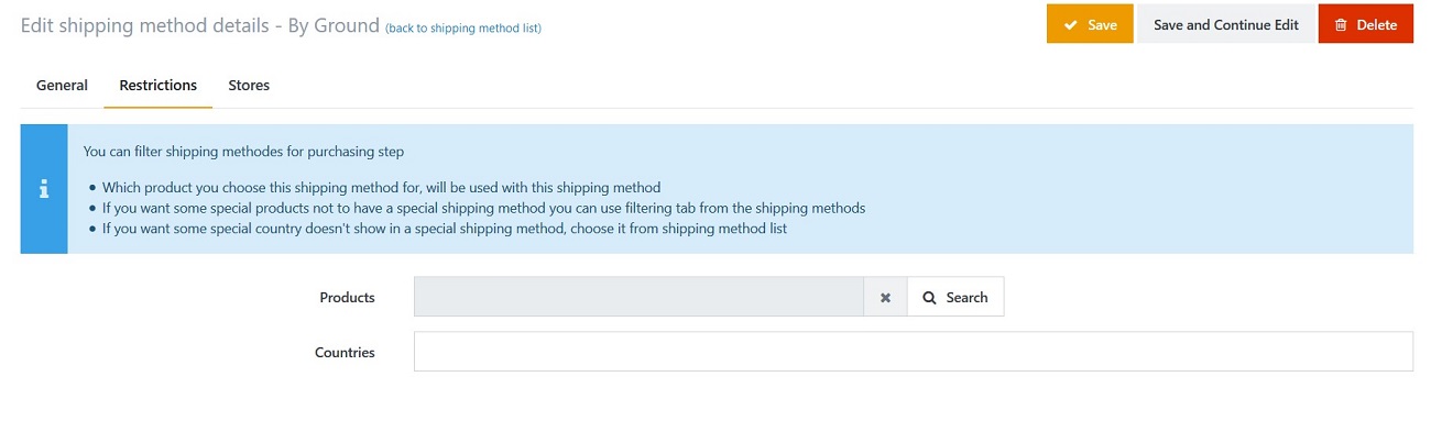 Picture of SmartStore Shipping Filter Product Plugin